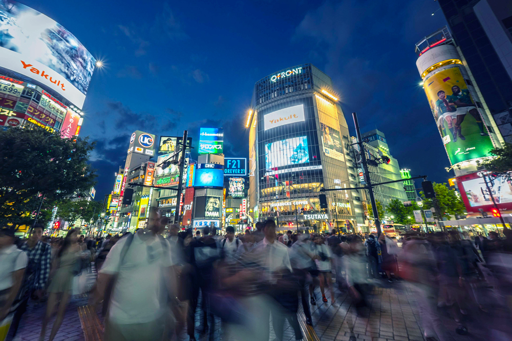 Crowd of people in Shibuya