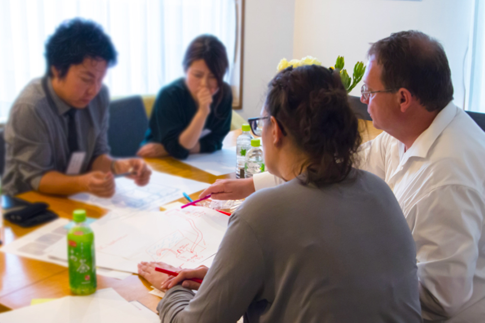 group around table